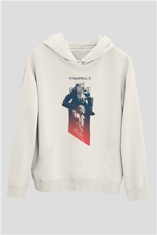 Titanfall Beyaz Unisex Hoodie