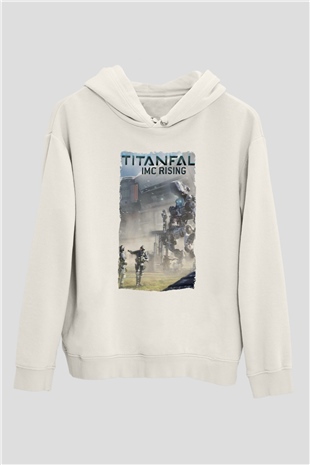 Titanfall Beyaz Unisex Hoodie