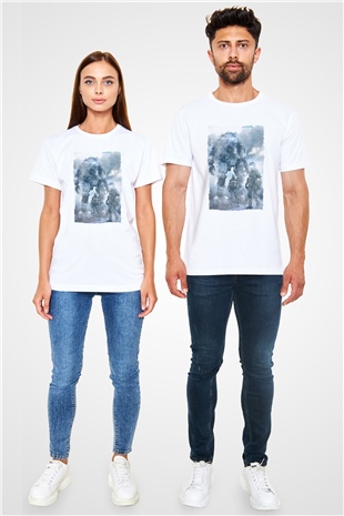 Titanfall Beyaz Unisex Tişört T-Shirt