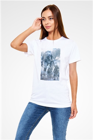 Titanfall Beyaz Unisex Tişört T-Shirt