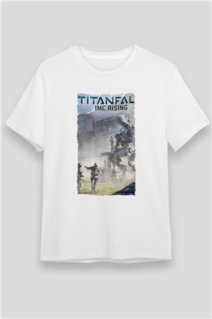 Titanfall Beyaz Unisex Tişört T-Shirt