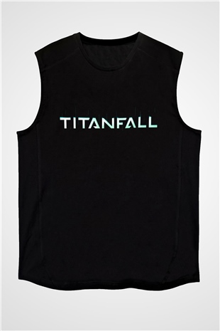 Titanfall Siyah Unisex Kolsuz Tişört