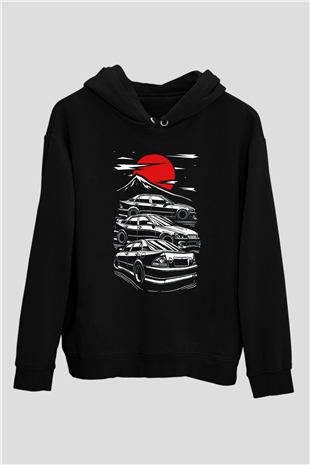 Tokyo YarışıSiyah  Unisex Hoodie