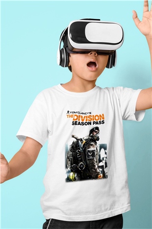 Tom Clancy Baskılı Beyaz Unisex Çocuk Tişört