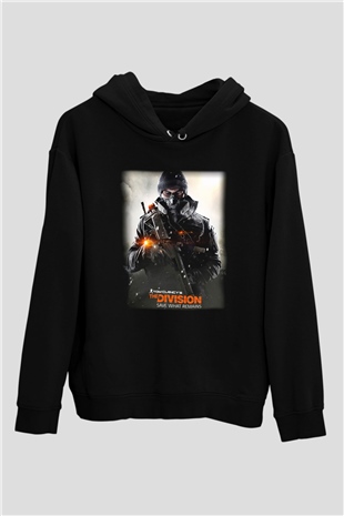 Tom Clancy Siyah Unisex Hoodie