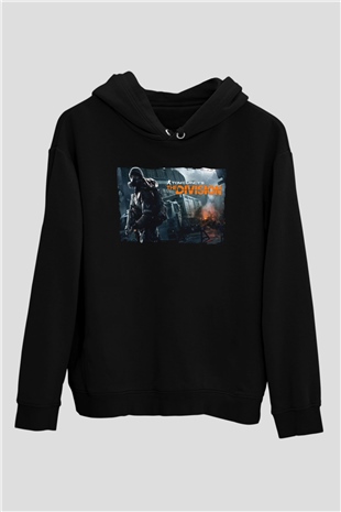 Tom Clancy Siyah Unisex Hoodie
