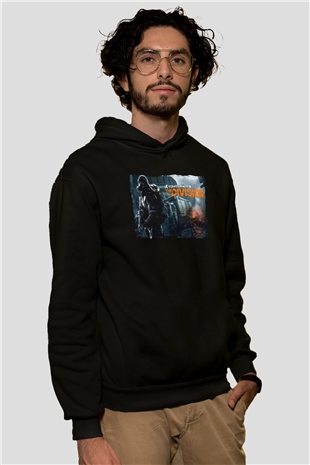 Tom Clancy Siyah Unisex Hoodie
