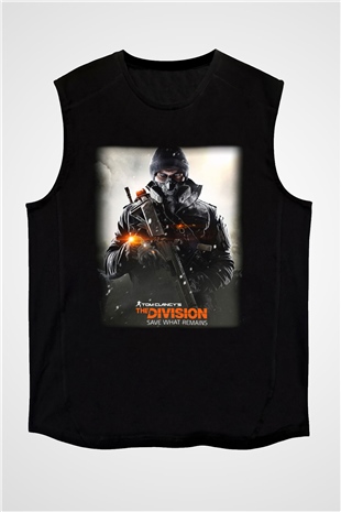 Tom Clancy Siyah Unisex Kolsuz Tişört