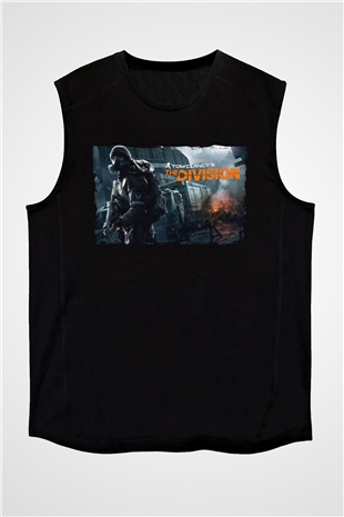 Tom Clancy Siyah Unisex Kolsuz Tişört