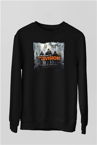 Tom Clancy Siyah Unisex Sweatshirt