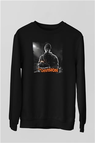 Tom Clancy Siyah Unisex Sweatshirt