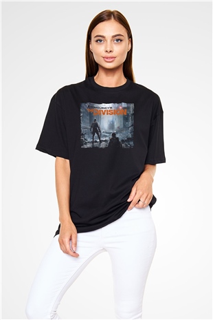 Tom Clancy Siyah Oversize Tişört Oversize T-shirt