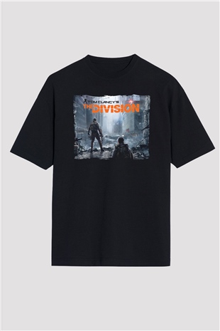 Tom Clancy Siyah Oversize Tişört Oversize T-shirt