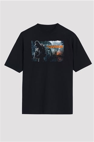 Tom Clancy Siyah Oversize Tişört Oversize T-shirt