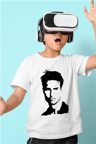 Tom Cruise Beyaz Unisex Çocuk Tişört