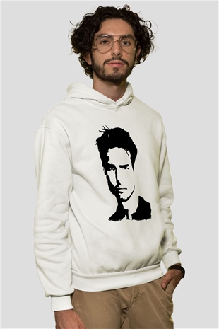Tom Cruise Beyaz Unisex Kapüşonlu Sweatshirt