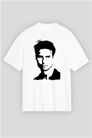 Tom Cruise Beyaz Oversize Tişört Oversize T-shirt - TişörtFabrikası