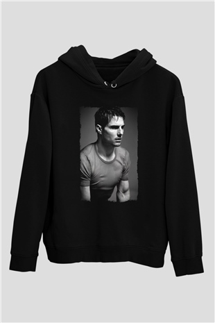 Tom Cruise Siyah Unisex Kapüşonlu Sweatshirt