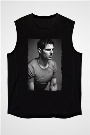 Tom Cruise Siyah Unisex Kolsuz Tişört