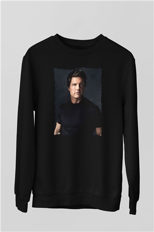 Tom Cruise Siyah Unisex Sweatshirt