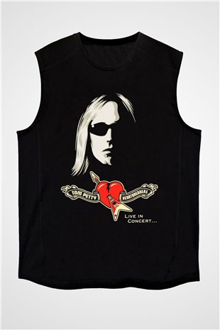 Tom Petty Siyah Unisex Kolsuz Tişört