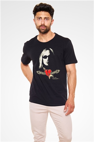 Tom Petty Siyah Unisex Tişört T-Shirt - TişörtFabrikası