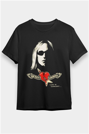 Tom Petty Siyah Unisex Tişört T-Shirt - TişörtFabrikası