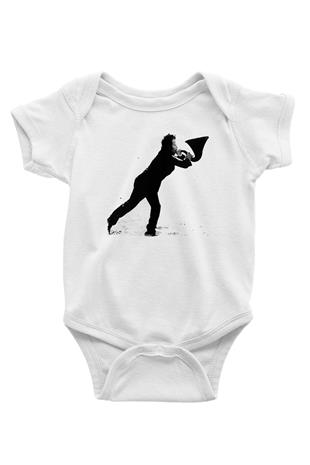 Tom Waits Baskılı Beyaz Unisex Bebek Body - Zıbın