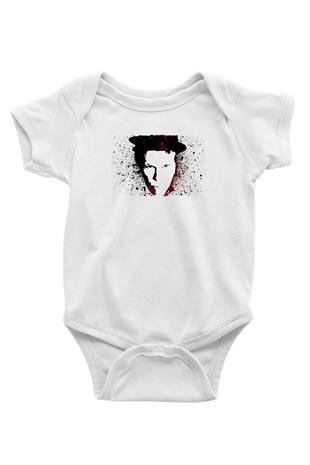 Tom Waits Baskılı Beyaz Unisex Bebek Body - Zıbın