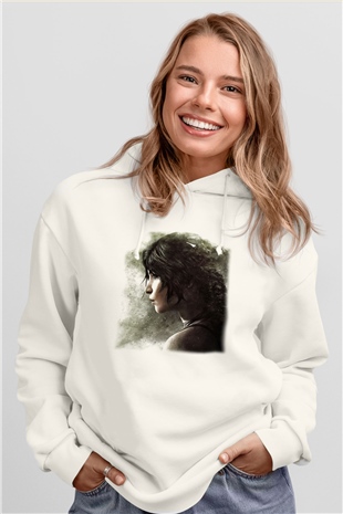 Tomb Raider Beyaz Unisex Hoodie