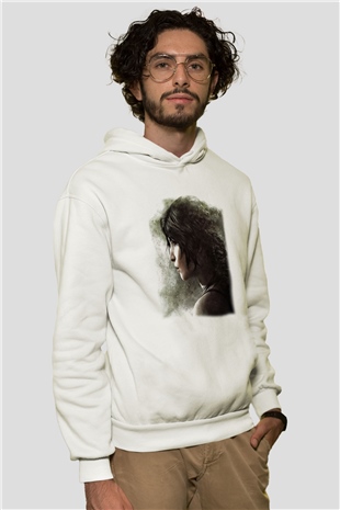 Tomb Raider Beyaz Unisex Hoodie