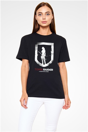 Tomb Raider Siyah Unisex Tişört T-Shirt