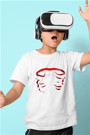 Tool Baskılı Beyaz Unisex Çocuk Tişört