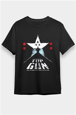 Top Gun Siyah Unisex Tişört T-Shirt