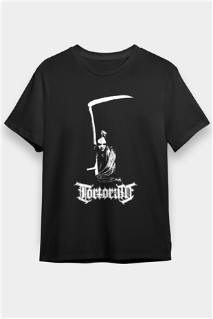 Tortorum Baskılı Unisex Siyah Tişört - Tshirt
