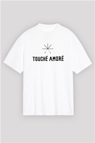 Touche Amore Beyaz Unisex Oversize Tişört T-Shirt