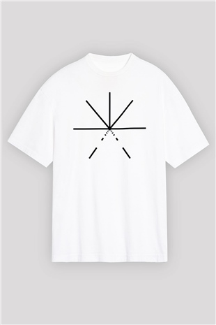 Touche Amore Beyaz Unisex Oversize Tişört T-Shirt