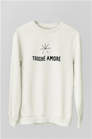 Touche Amore Beyaz Unisex Sweatshirt