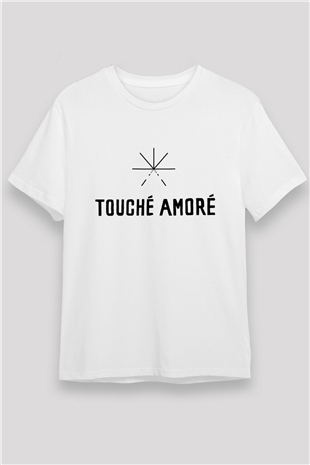 Touche Amore Beyaz Unisex Tişört T-Shirt - TişörtFabrikası