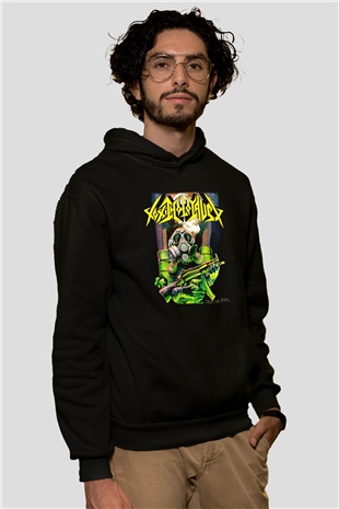 Toxic Holocaust Siyah Unisex Kapşonlu Sweatshirt