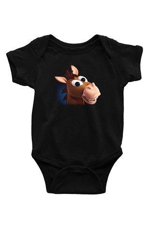 Toy Story Baskılı Siyah Bebek Body - Zıbın