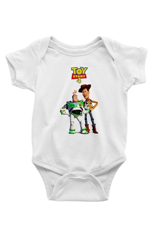 Toy Story Beyaz Bebek Body - Zıbın