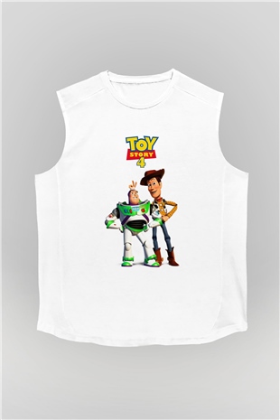 Toy Story Beyaz Unisex Kolsuz Tişört