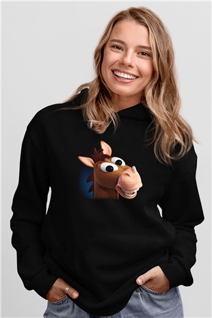 Toy Story Siyah Unisex Kapşonlu Sweatshirt