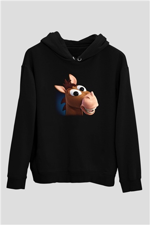 Toy Story Siyah Unisex Kapşonlu Sweatshirt