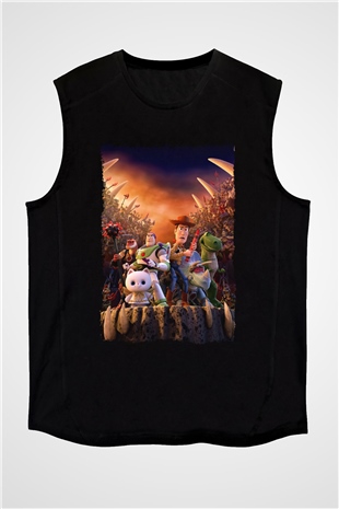 Toy Story Siyah Unisex Kolsuz Tişört