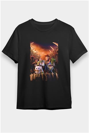 Toy Story Siyah Unisex Tişört T-Shirt