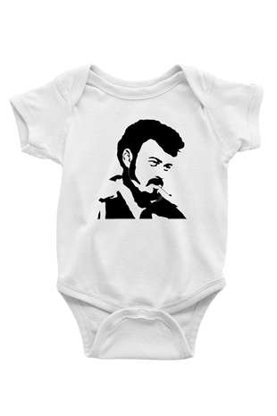 Trailer Park Boys Baskılı Beyaz Unisex Bebek Body - Zıbın