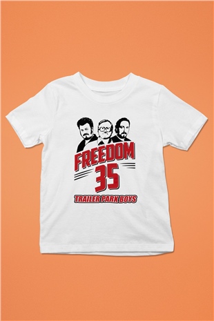 Trailer Park Boys Baskılı Beyaz Unisex Çocuk Tişört