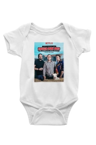 Trailer Park Boys Baskılı Beyaz Unisex Bebek Body - Zıbın